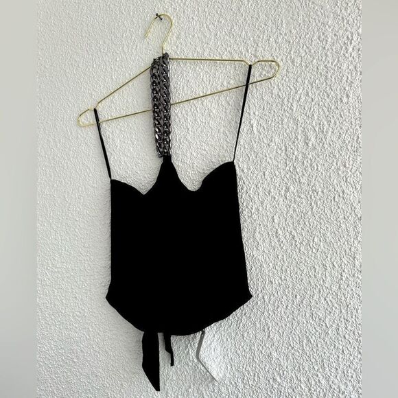 BB Dakota Steve Madden Black Halter with Chain Choker - Picture 2 of 8